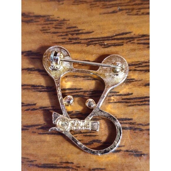 Vintage Sarah Coventry Gold-Tone Mouse Brooch Pin - Picture 5 of 7